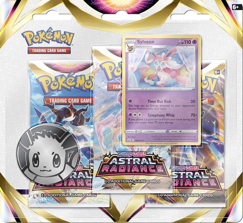 Pokemon TCG: Astral Radiance 3-Pack Booster Sylveon Barcode